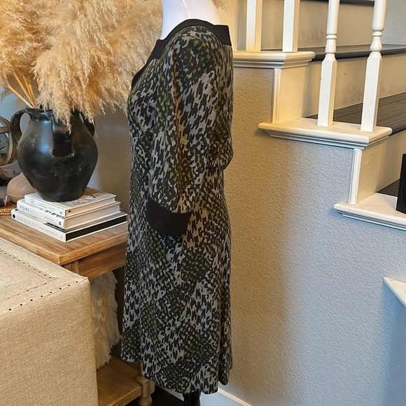 Trina Turk Houndstooth Animal Print Dress Size 2 - Picture 4 of 6